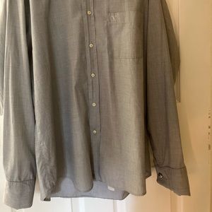 Valentino Roma, vintage Cotten dress shirt, gray,